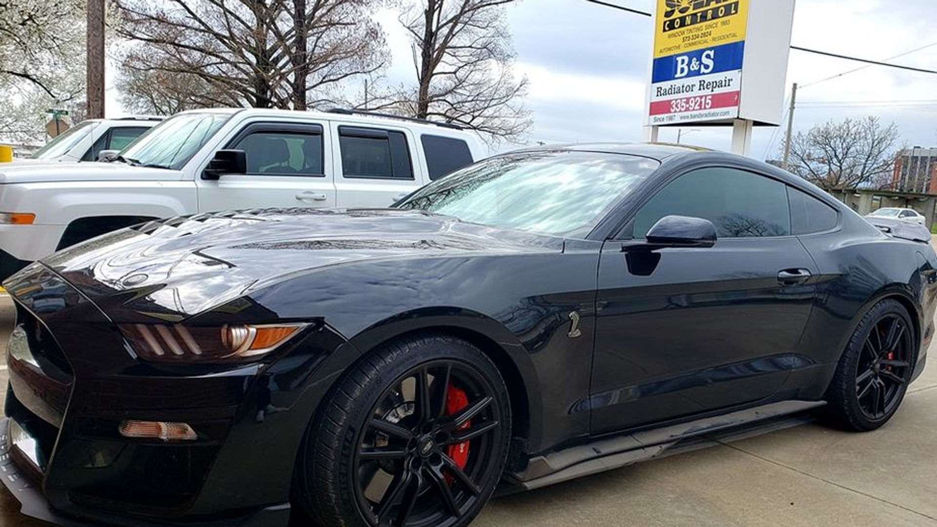 Black Ford Mustang Shelby GT500