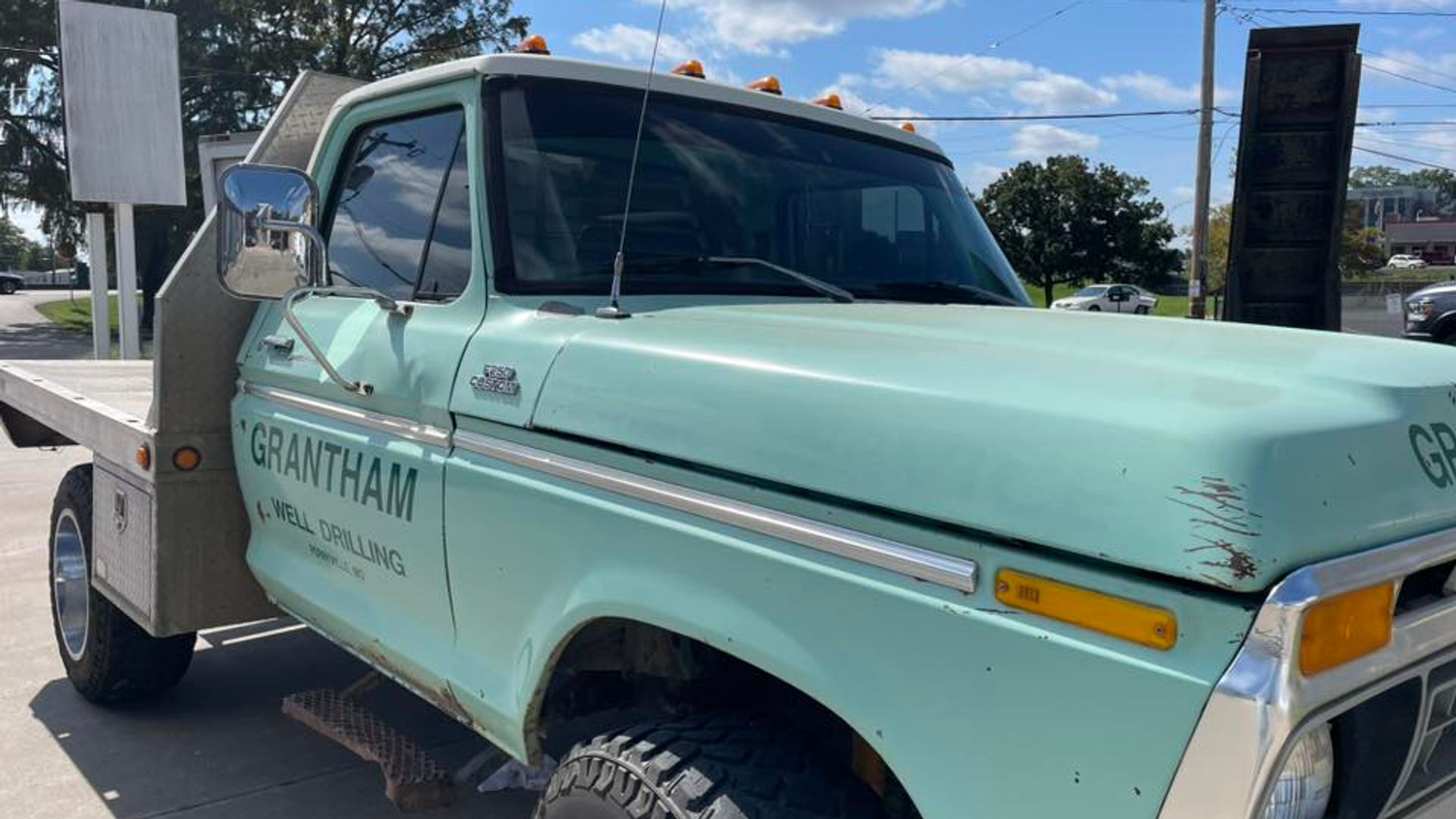 Vintage Ford work truck with tint