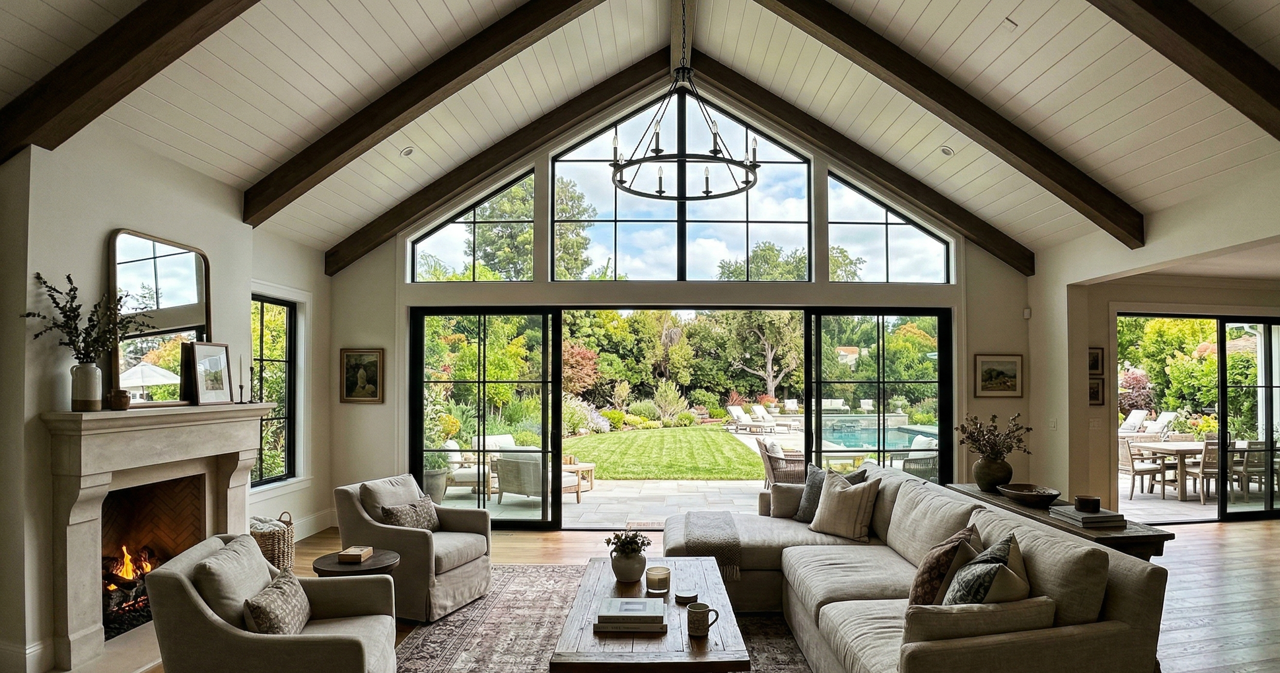 Residential window before tint — harsh glare and heat